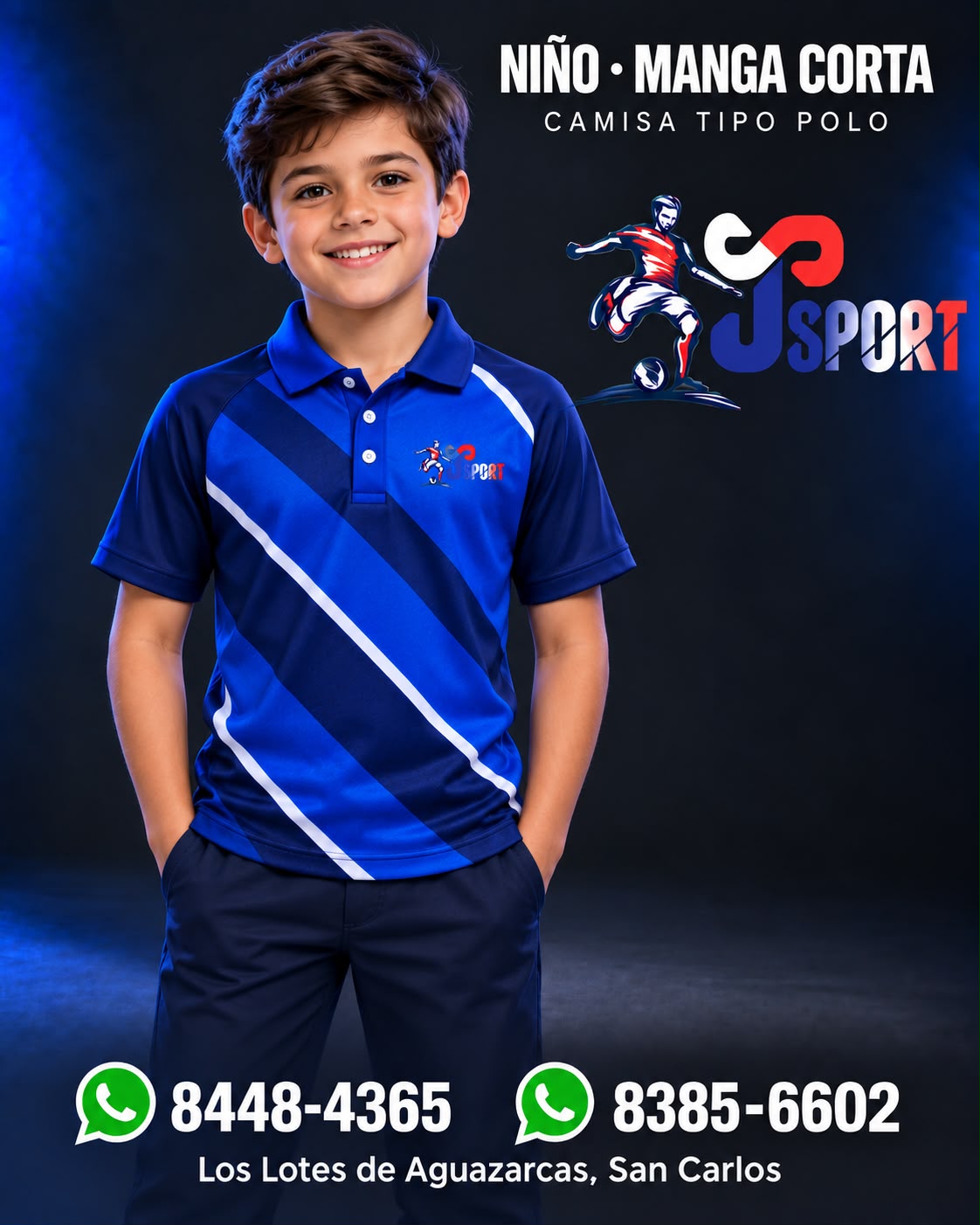 Polo de niño manga corta AL POR MAYOR
