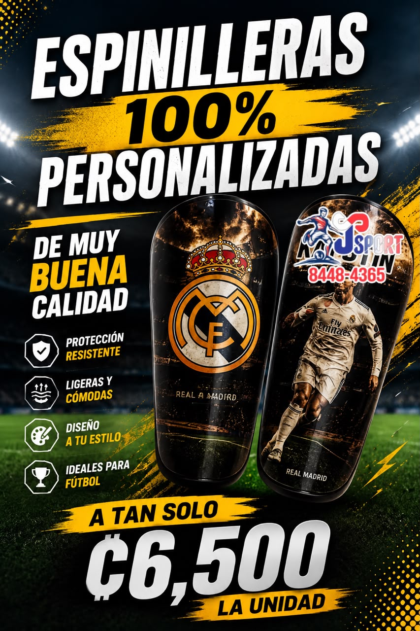 Espinilleras personalizadas