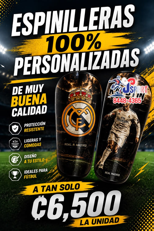Espinilleras personalizadas